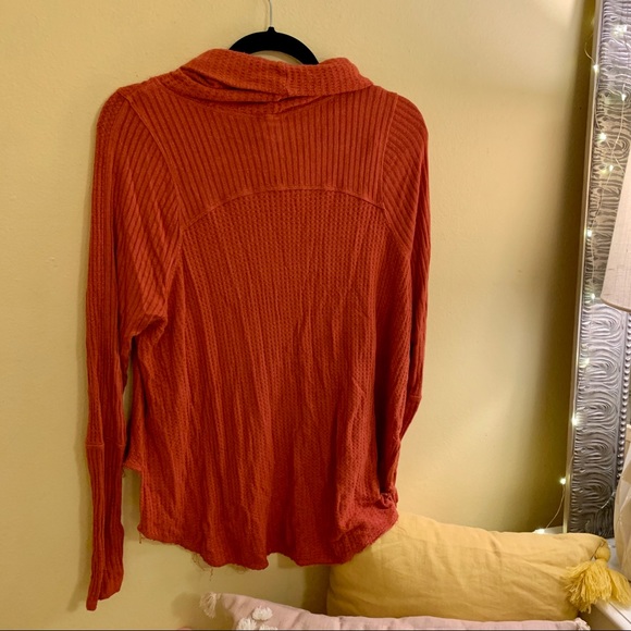 Free People Waffle Turtleneck - Picture 5 of 5